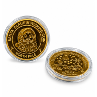 Kerst Santa Claus Wishing Coin